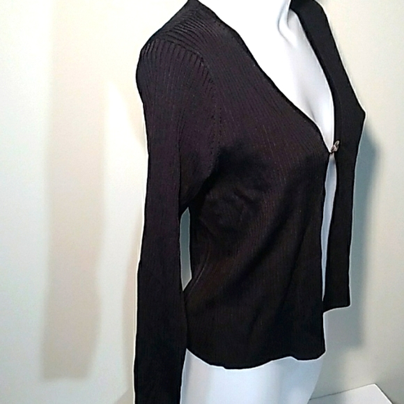 NWOT JUNO SWEATER BY L'AGENCE BLACK RIBBED KNIT - Picture 9 of 13